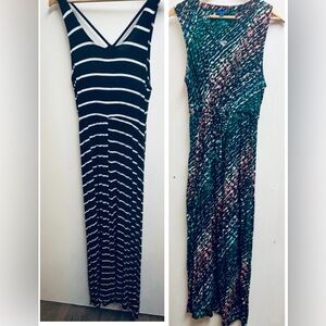 2 Dress Bundle Maxi Dresses Apt 9 & SO Size L Sleeveless Casual Summer Dresses